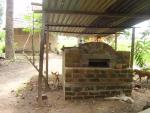k�rzlich erbauter Ofen (mit Hilfe des CVJM)
