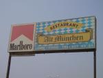 Deutsches Essen - leider keine Hefeweizen - in Lom�, Togo. It�s a small world...