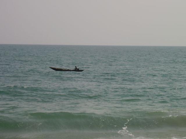 ein einsamer Fischer