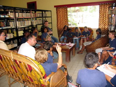 Fragestunde in der Bibliothek